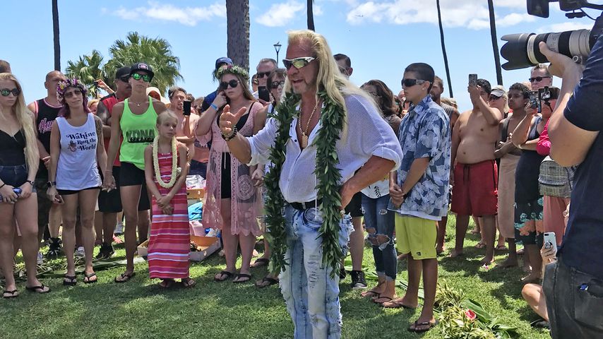 Duane Chapman auf der öffentlichen Trauerfeier für seine Frau Beth in Wai'anae (Hawaii)