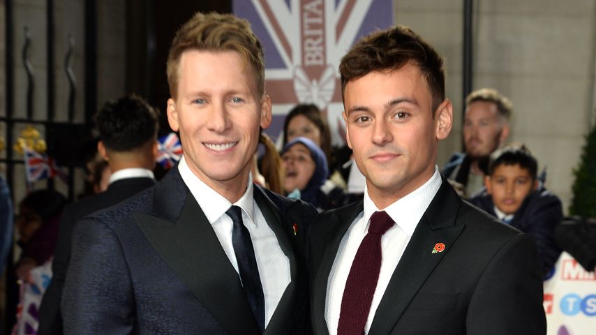Dustin Lance Black und Tom Daley im Oktober 2019 in London