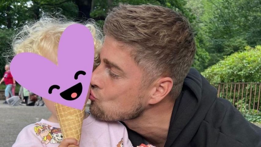 Dustin Schöne mit seiner Tochter Zoe