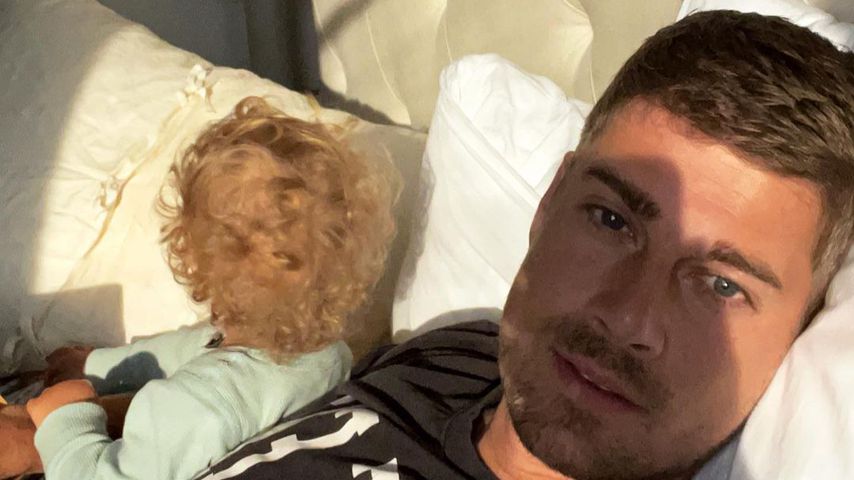 Dustin Schöne mit seiner Tochter