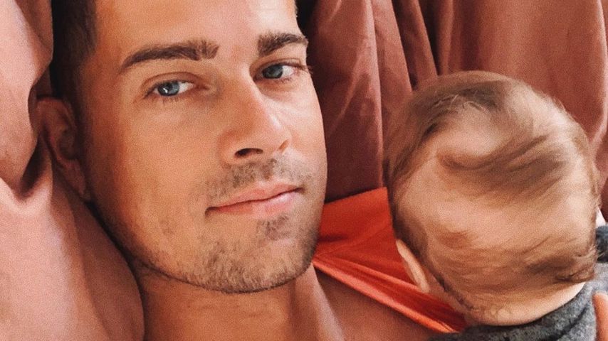 Dustin Schöne mit seiner Tochter Zoe