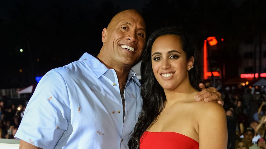 Dwayne Johnson mit seiner Tochter Simone, 2017