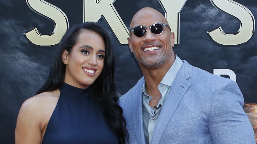 Dwayne Johnson mit seiner Tochter Simone