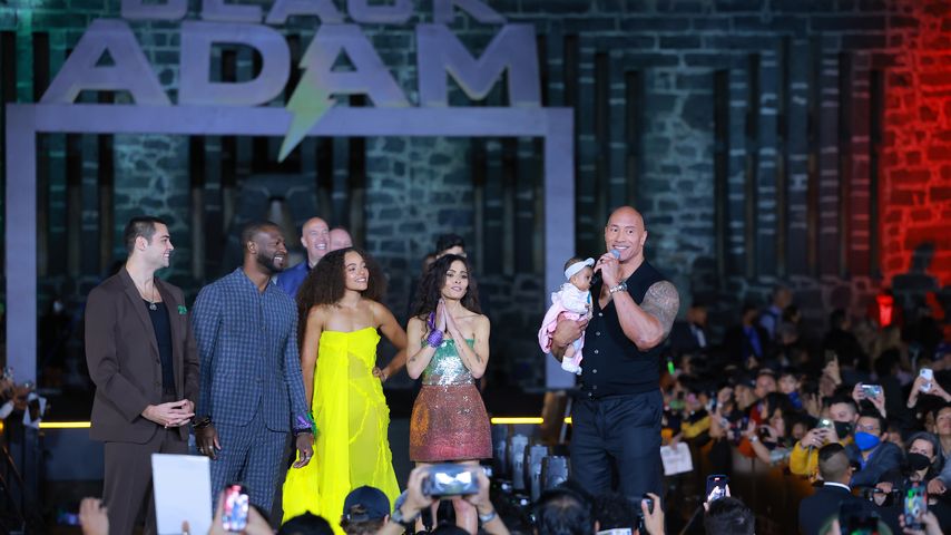 Dwayne Johnson und seine "Black Adam"-Co-Star, Oktober 2022 in Mexiko