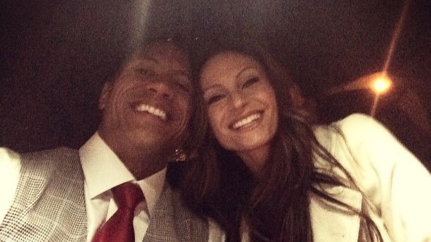 Dwayne Johnson und Lauren Hashian, 2014