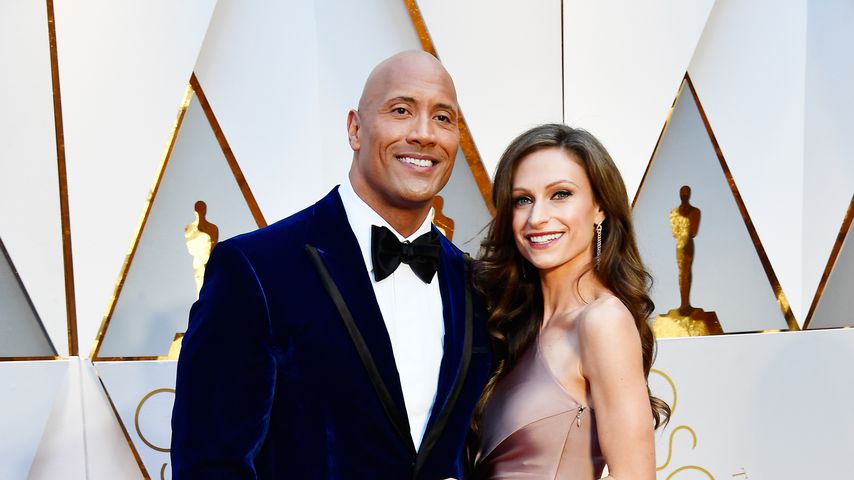 Dwayne Johnson und seine Frau Lauren bei der Oscar-Verleihung, 2017
