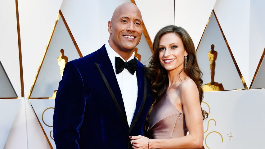 Dwayne Johnson und seine Frau Lauren, Oscars 2017