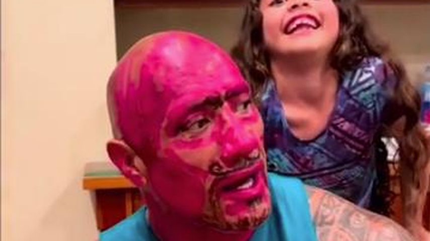 Dwayne "The Rock" Johnson mit seiner Tochter
