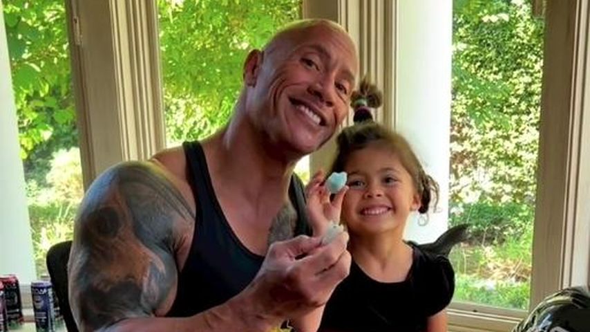 Dwayne "The Rock" Johnson mit seiner Tochter Tiana