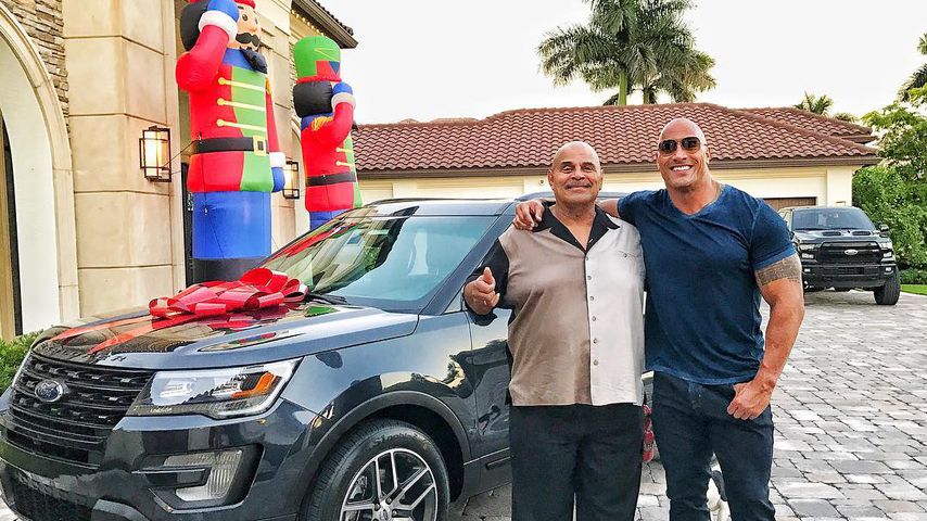 Dwayne "The Rock" Johnson mit seinem Vater