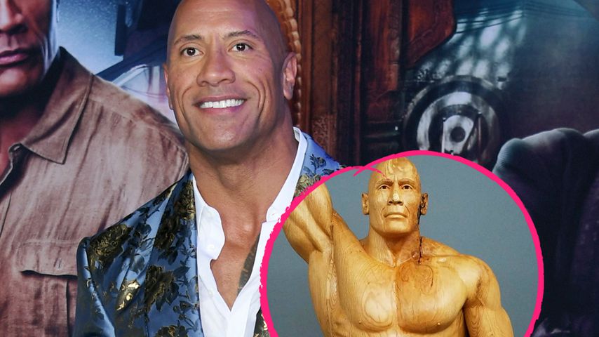 Knackig! Dwayne "The Rock" Johnson gibt's jetzt aus Holz!