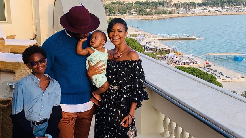 Dwyane Wade und Gabrielle Union mit ihren Kindern Zaya und Kaavia