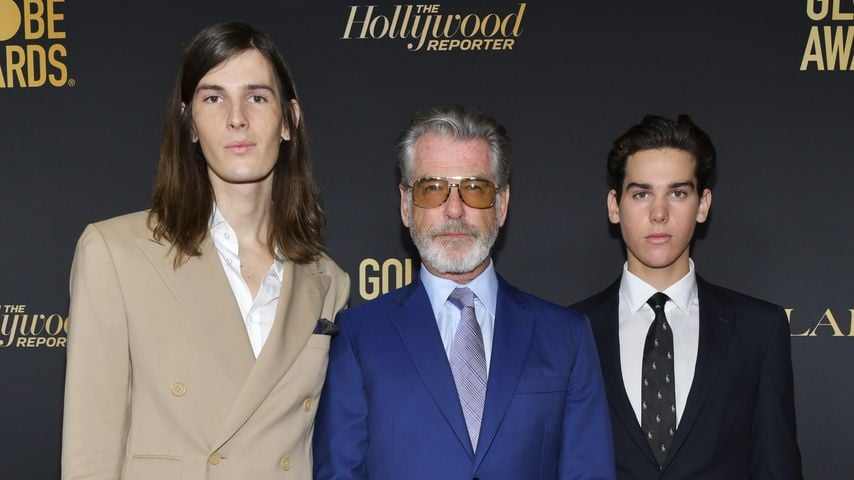 Dylan, Pierce und Paris Brosnan im November 2019