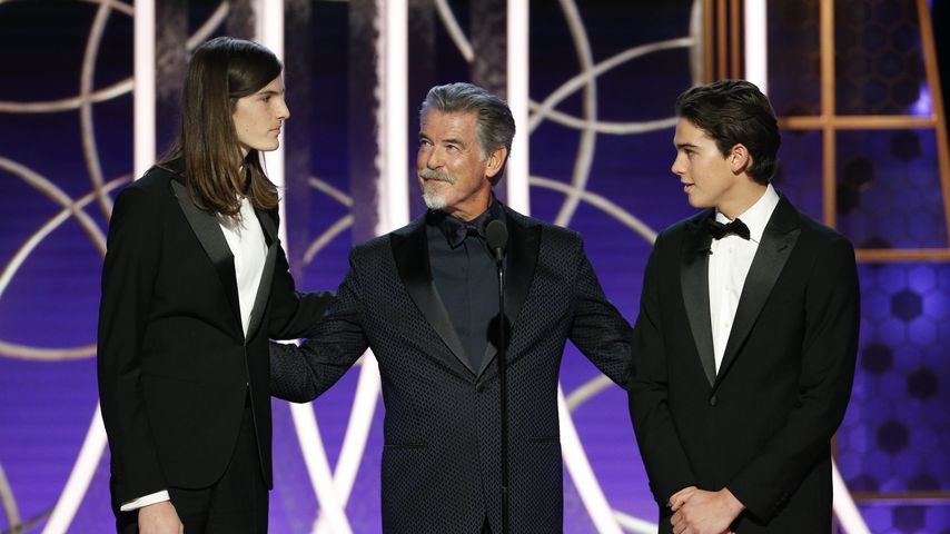 Dylan, Pierce und Paris Brosnan im Januar 2020