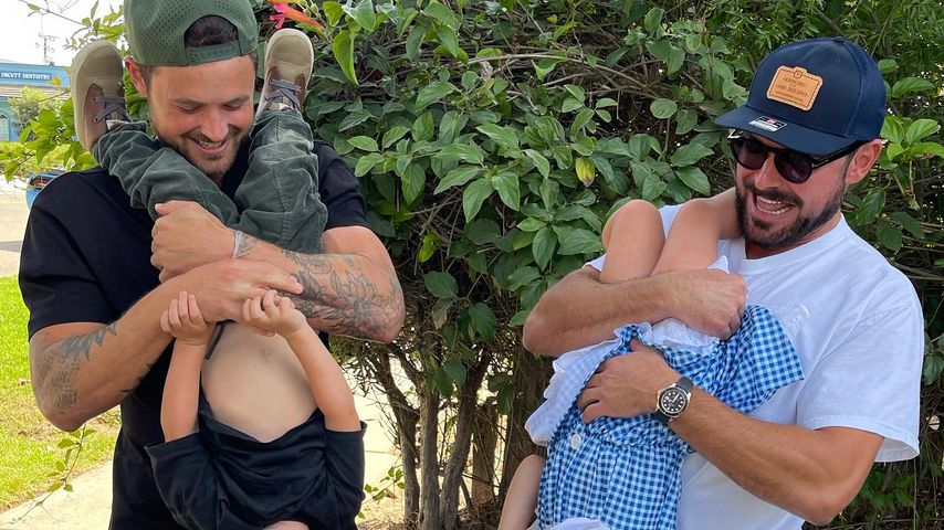 Dylan und Zac Efron mit ihren Geschwistern Henry und Olivia