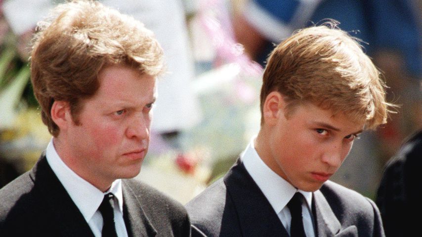 Earl Spencer und Prinz William bei der Beerdigung von Prinzessin Diana