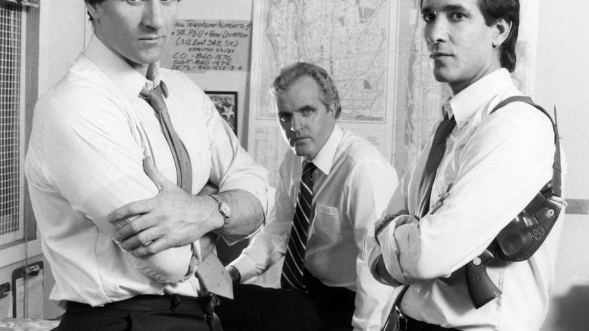 Ed O’Neill, James Handy und Matthew Laurance im Jahr 1986 für "Popeye Doyle"