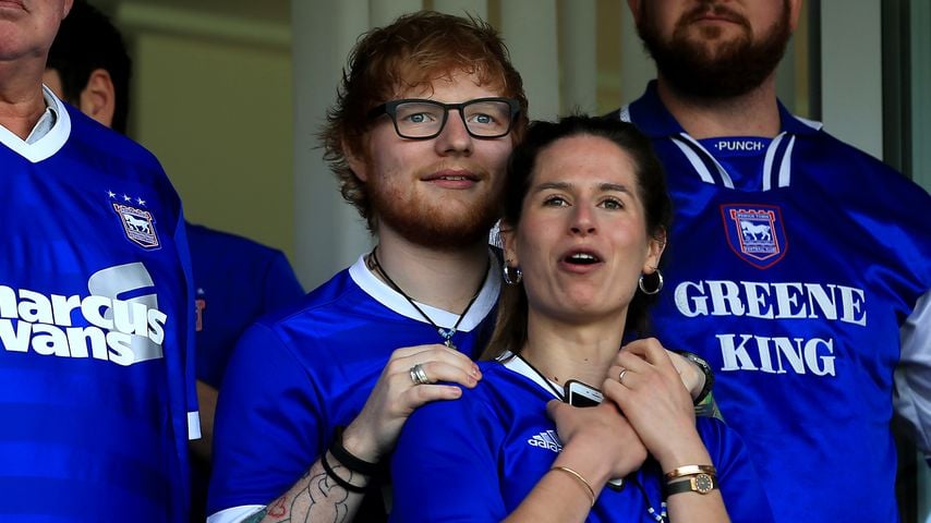 Ed Sheeran und seine Frau Cherry im April 2018