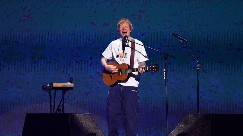 Ed Sheeran beim iHeartRadio Music Festival in der T-Mobile Arena in Las Vegas