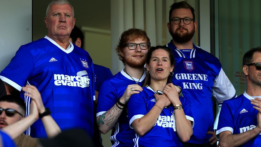 Ed Sheeran und seine Frau Cherry im April 2018
