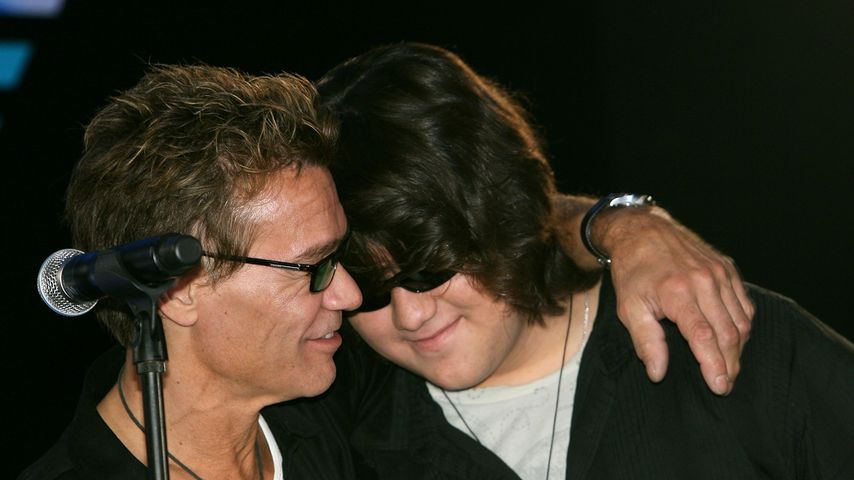 Eddie Van Halen und sein Sohn Wolfgang Van Halen, August 2007