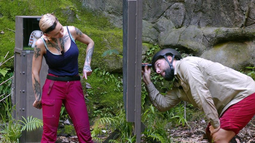 Edith Stehfest und Maurice Dziwak im Dschungelcamp
