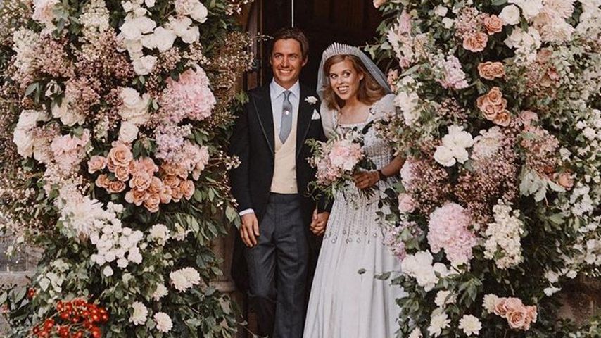 Edoardo Mapelli Mozzi und Prinzessin Beatrice am Tag ihrer Hochzeit im Juli 2020