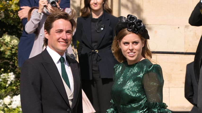 Edoardo Mapelli Mozzi und Prinzessin Beatrice an Ellie Gouldings Hochzeit