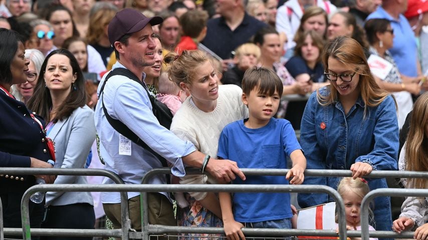 Edoardo Mozzi, Prinzessin Beatrice und ihre Kinder Sienna, Athena und Christopher, Juli 2025, London