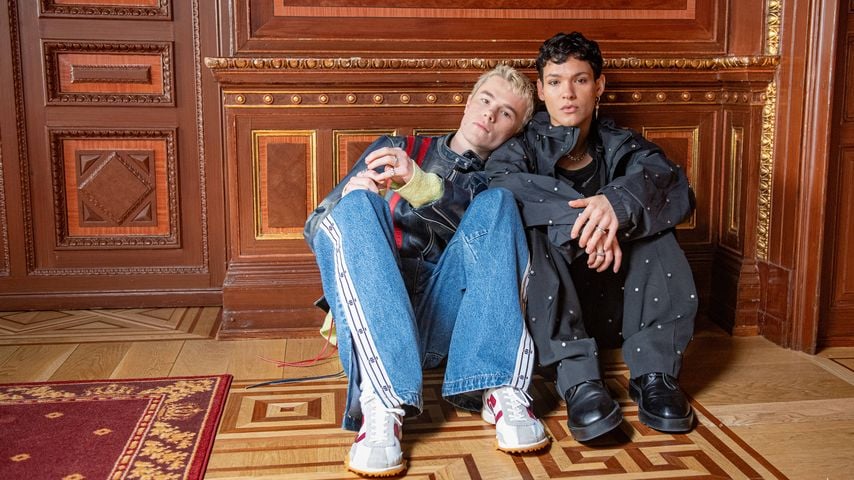 Pressetag zur dritten Staffel von "Young Royals": Edvin Ryding und Omar Rudberg in Stockholm