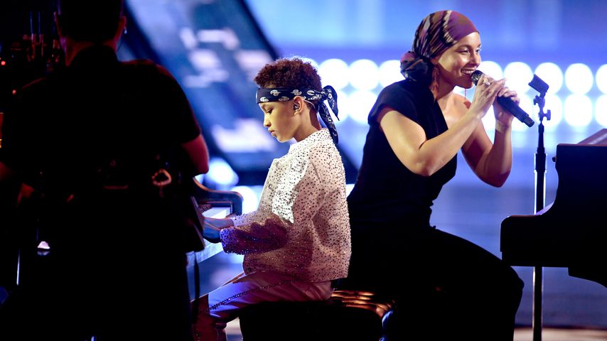 Egypt Daoud Dean und Mama Alicia Keys im März 2019