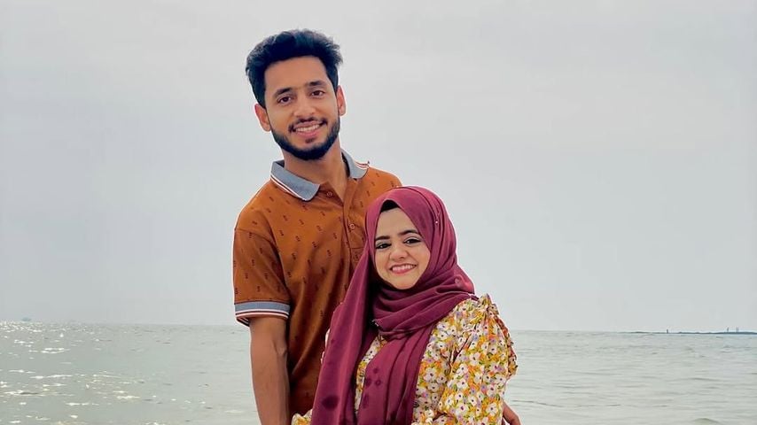 Ehemann Ahsan Ali mit Pyari Maryam, Februar 2025