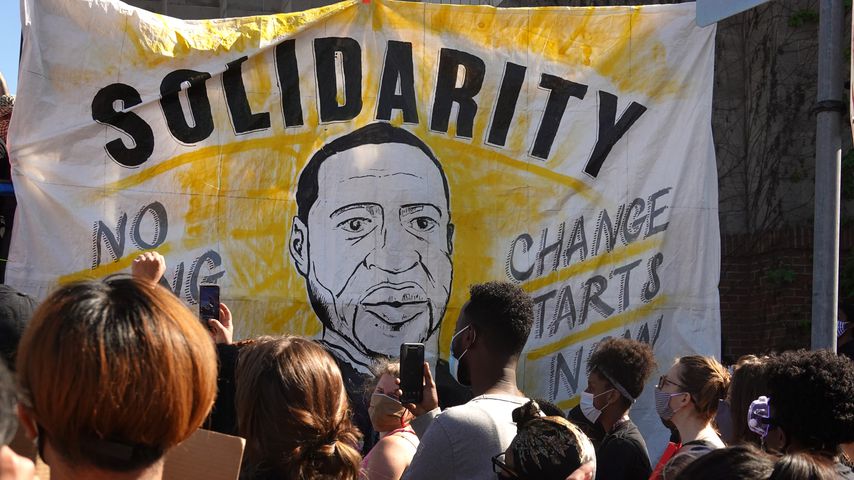 Eine Demonstration im Namen von George Floyd in Minneapolis im Mai 2020
