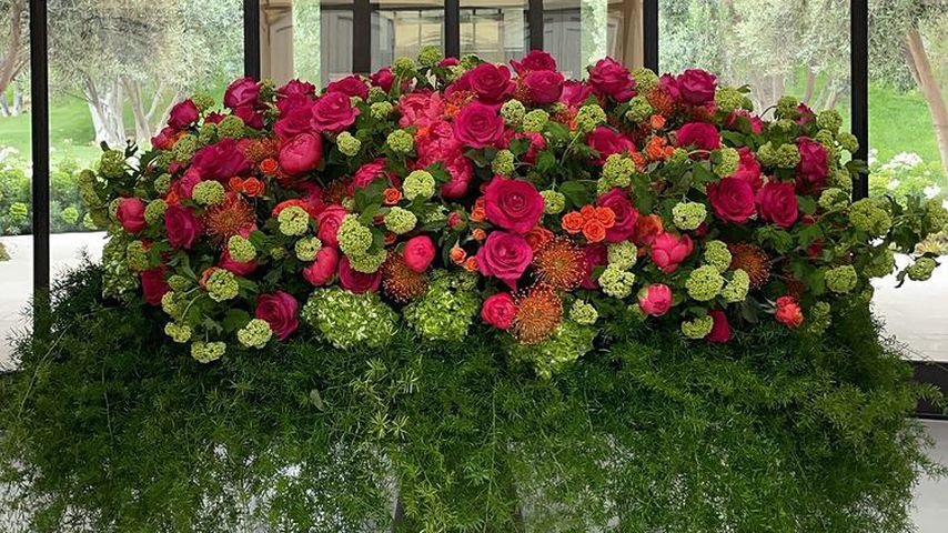 Kourtney Kardashians Blumengesteck