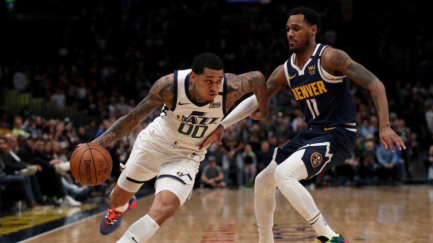 Das NBA-Spiel zwischen Utah Jazz und den Denver Nuggets