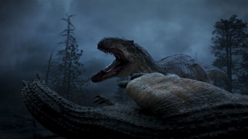 Szene aus der Netflix-Doku "Die Dinosauerier"