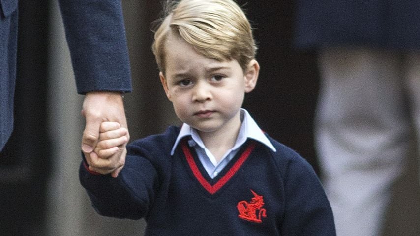 Erster Schultag von Prinz George an der Thomas's Battersea, begleitet von Prinz William