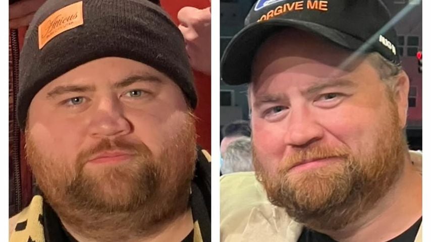 Ein Vorher-Nachher Bild von Paul Walter Hauser