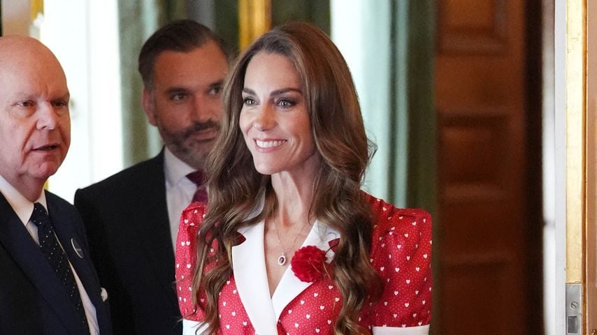 Prinzessin Kate bei einem Empfang im St James’s Palace anlässlich 25 Jahre Cancer Research UK