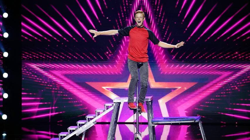 Einrad-Akrobat Wesley Williams beim Supertalent