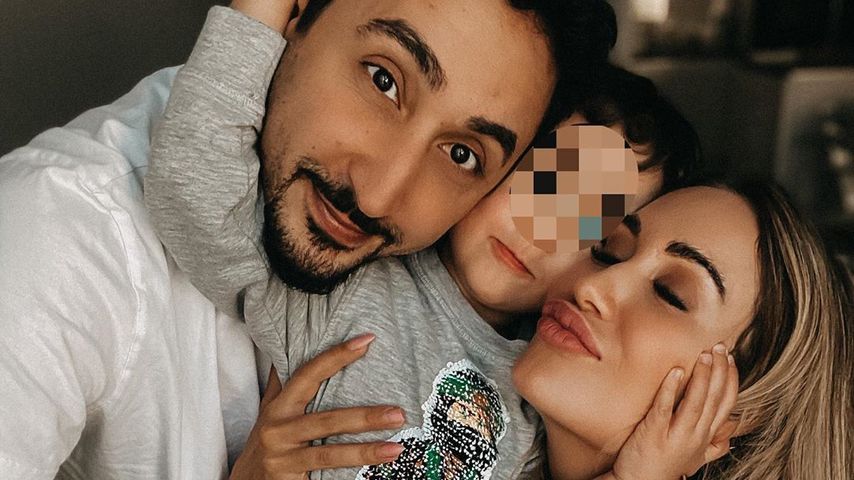 Eko Fresh, Elijah und Sarah Bora im März 2020