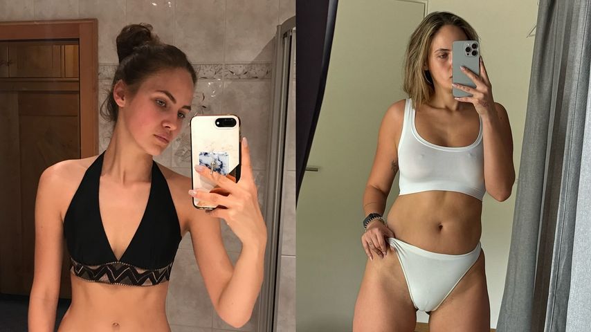 Zehn Kilo mehr: Elena Carrière teilt Vorher-Nachher-Bild