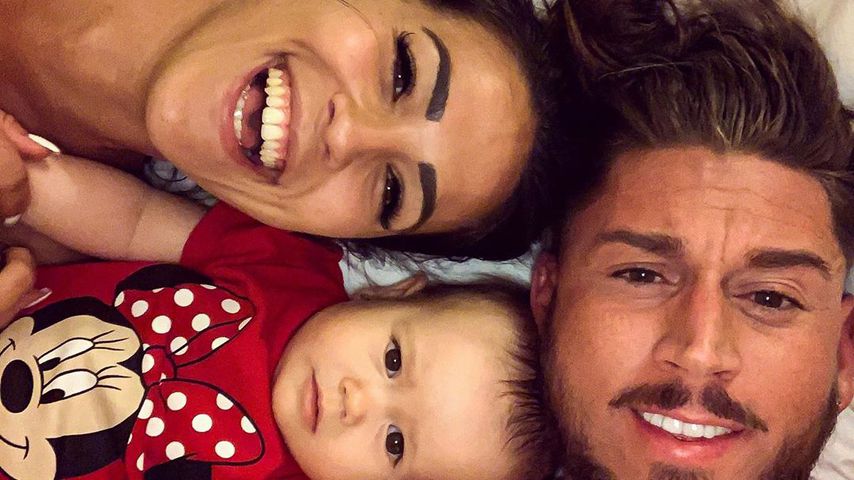Elena Miras und Mike Heiter mit Baby Aylen