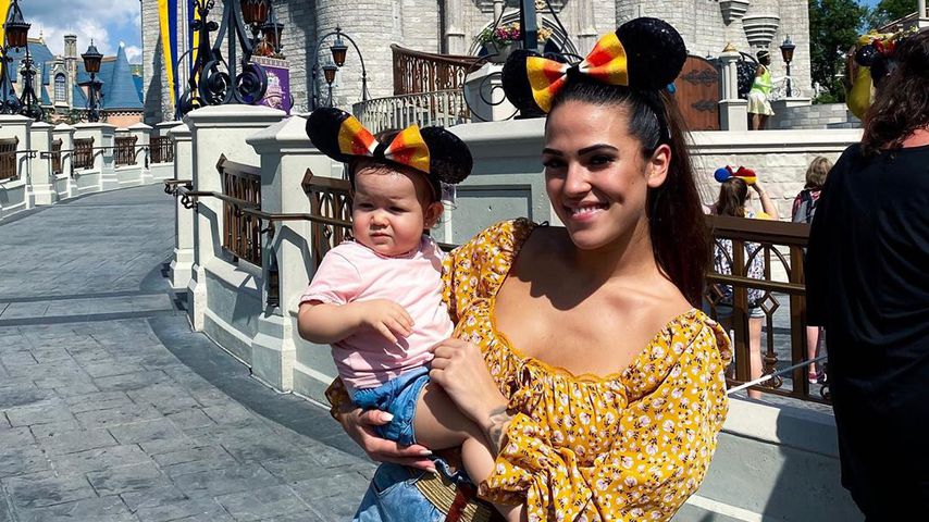 Elena Miras und ihre Tochter Aylen in Disneyworld, Orlando