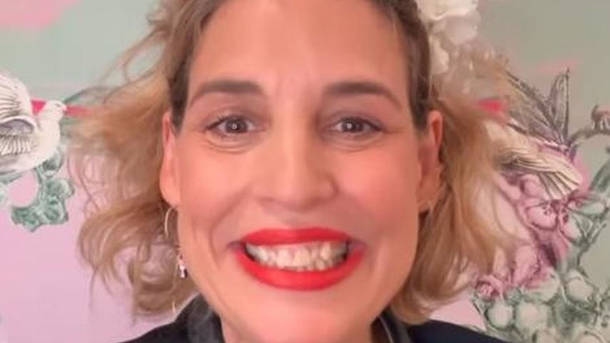 Elena Uhlig bei ihrem Junggesellenabschied