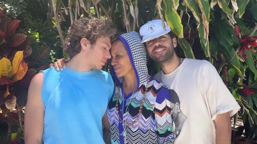 Elias, Barbara und Noah Becker, Mai 2022
