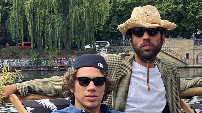 Elias Becker mit seinem Bruder Noah
