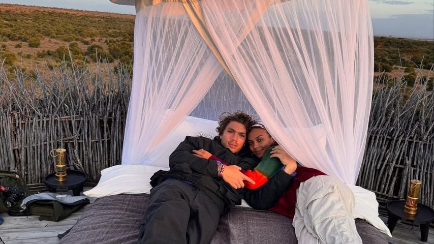 Elias Becker und seine Freundin Yasemine Dahlberg, Januar 2025