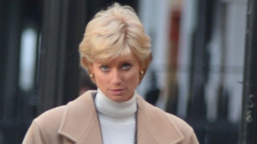 Elizabeth Debicki bei Dreharbeiten zu "The Crown"