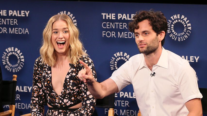 Elizabeth Lail und Penn Badgley, September 2018